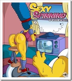 Ver - Haciendo Sexy Spinning con Marge Simpson - 1