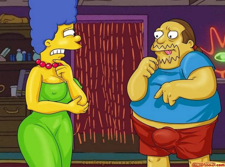 Homero y Marge Simpson Trio Porno con el Nerd de las Historietas - 1 - Comics Porno - Hentai Manga - Cartoon XXX