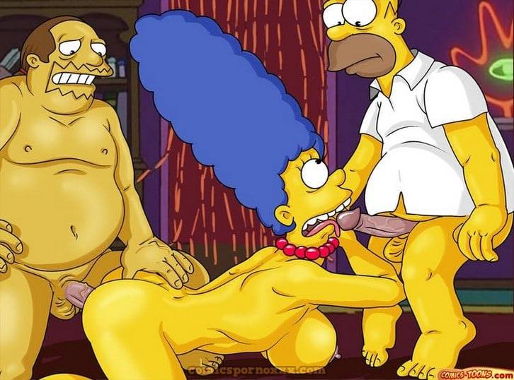 Homero y Marge Simpson Trio Porno con el Nerd de las Historietas - 3 - Comics Porno - Hentai Manga - Cartoon XXX