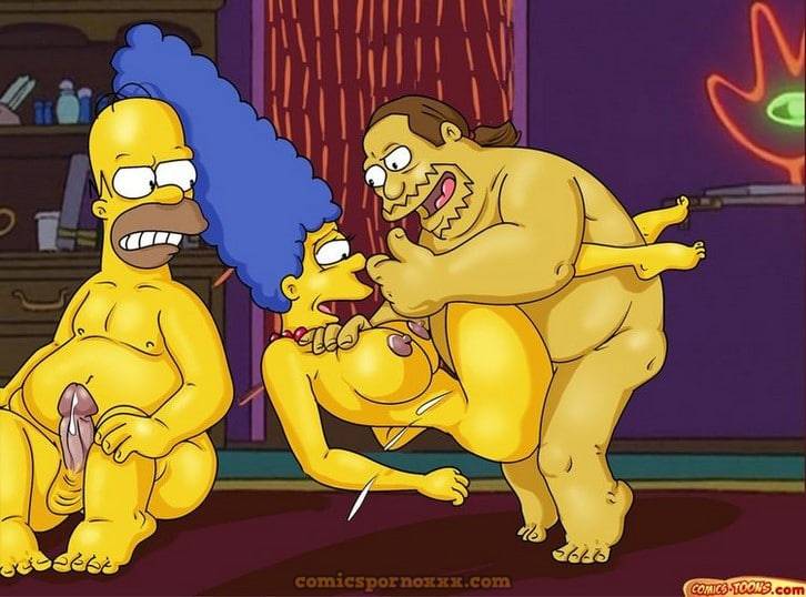 Homero y Marge Simpson Trio Porno con el Nerd de las Historietas - 5 - Comics Porno - Hentai Manga - Cartoon XXX