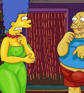 Ver - Homero y Marge Simpson Trio Porno con el Nerd de las Historietas - 1